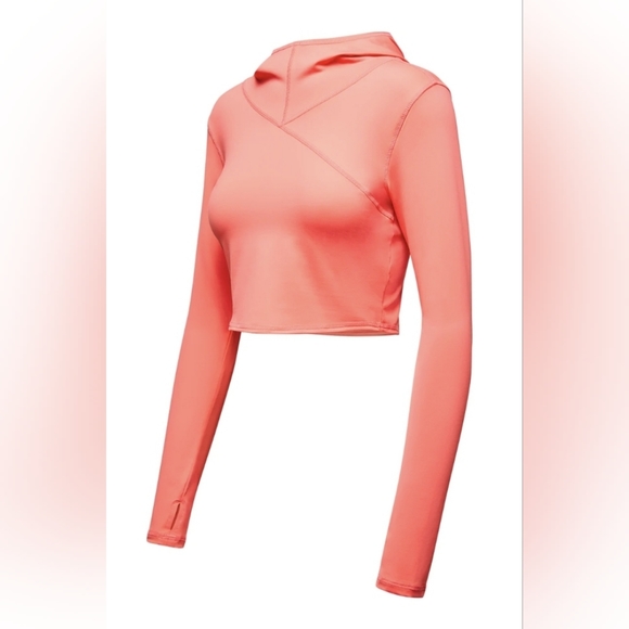 Indyeva Other - Indyeva Hooded Cropped Rash Guard in Pomelo NWT